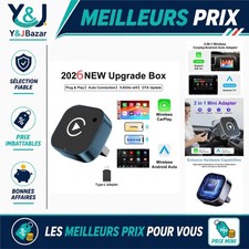 Wireless CarPlay Adapter 2-in-1 Wired to Wireless Android Auto Dongle