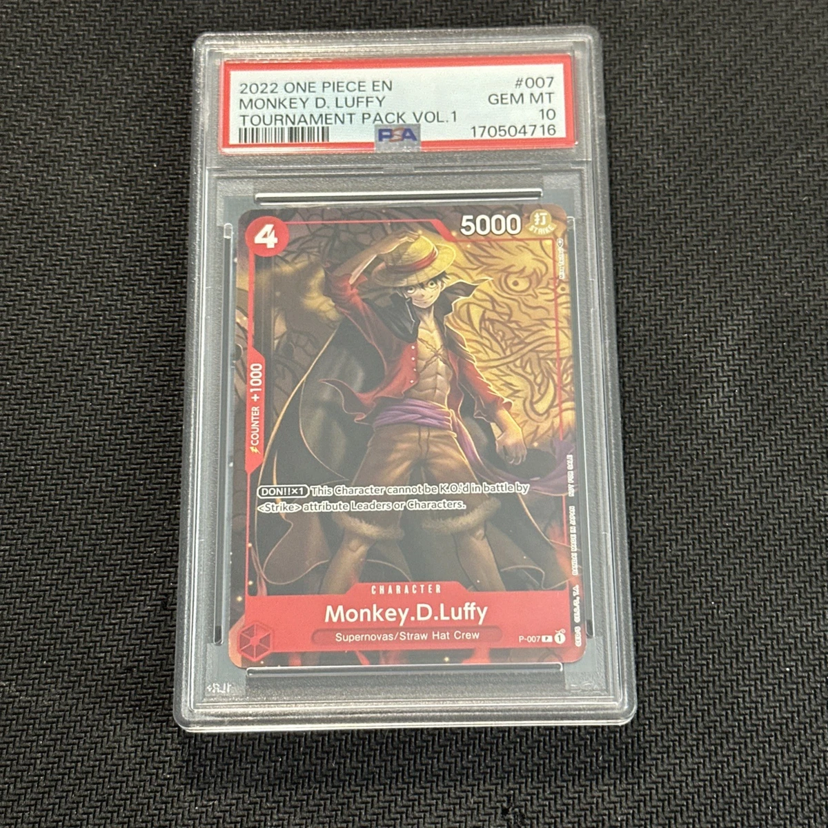 Monkey.D.Luffy-P-007 P-007 One Piece Promotion Cards for sale | eBay