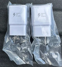 SAMSUNG ADAPTIVE FAST CHARGING WALL PLUG BLOCK EP-TA20JWE TRAVEL ADAPTER, 2X