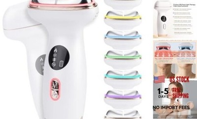 Microcurrent Facial Device with Red Light Therapy - 7-in-1 LED Sculptor & White