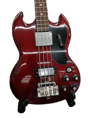 [Greco] EB-420 Red Made in JPN 1970s Vintage SG Type Solid Electric Bass Guitar