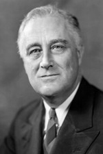 PRESIDENT FRAKLIN D. ROOSEVELT B&W PORTRAIT 4X6 PHOTO POSTCARD