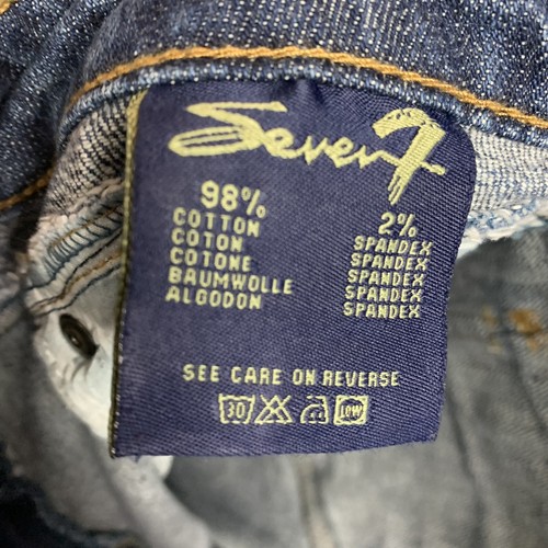 Seven7 Denim Capris Girls Size 16 Embroidered Stud Medium Wash High Rise - Picture 6 of 9