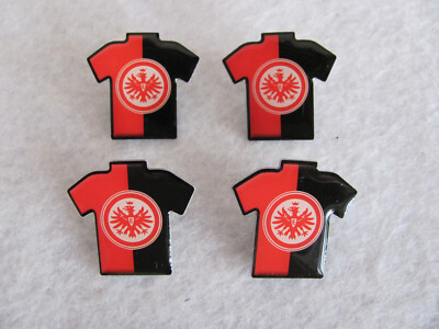 4 Eintracht Frankfurt Trikot Pins - Fußball Pin Anstecker - OVP!