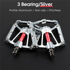 WEST BIKING 3 Sealed Bearings Mountain Road MTB Bike Flat Pedals 9/16" A Pair