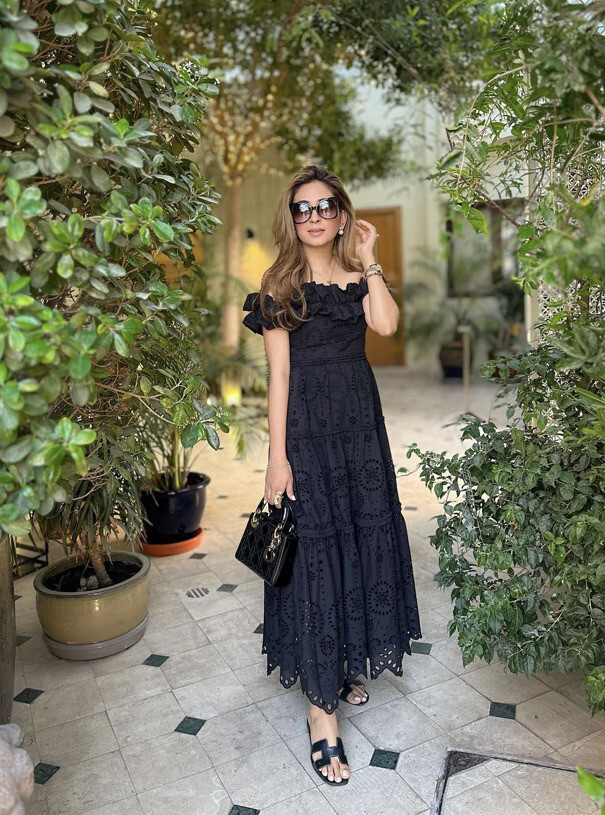 zara black embroidered midi dress NEW ZARA LIMITED EDITION BLACK LONG MIDI FLORAL EMBROIDERED DRESS SIZE S
