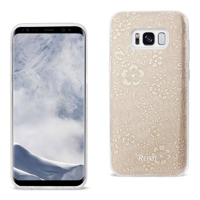 Reiko Samsung Galaxy S8/ SM Shine Glitter Shimmer Plum Blossom Hybrid Case in Go