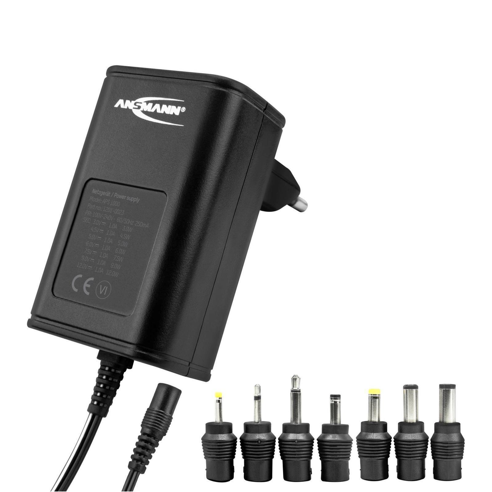 Thumbnail - Ansmann Aps 1000 Max. 12 W 1201-0023 Netzteil