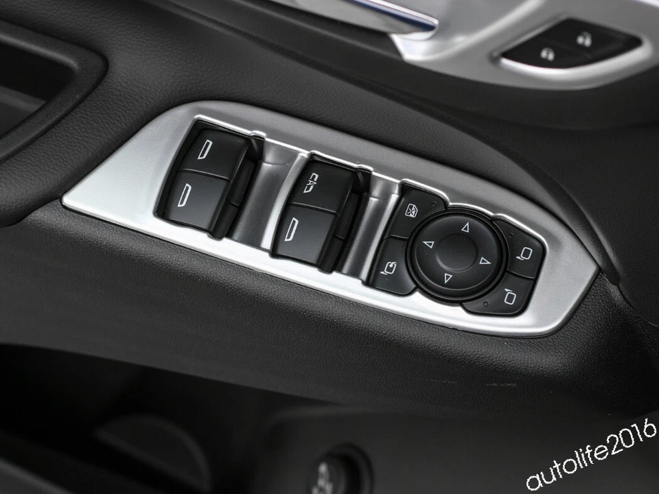 Tapicería de botón de ajuste de reposacabezas para Chevrolet Equinox 2018 - 2022 accesorios mate Foto 2 de 4