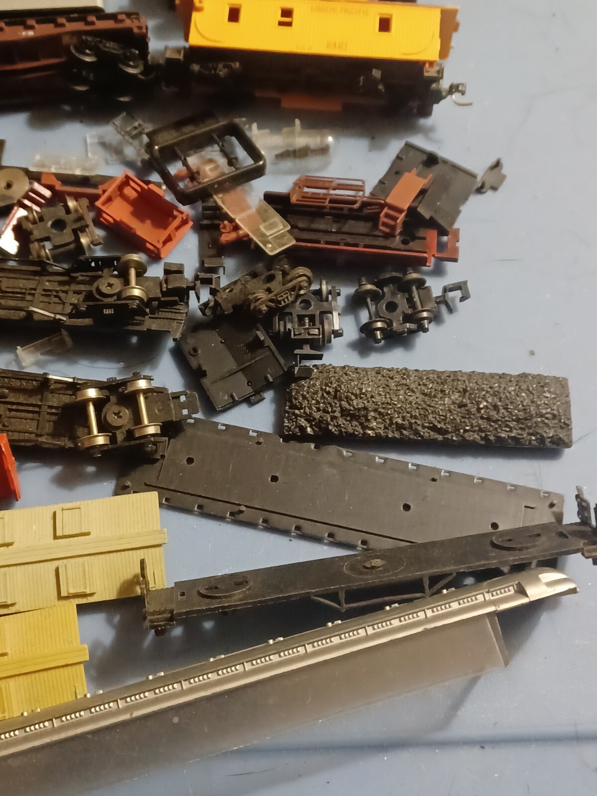 Lot of N Scale Freight Car Parts for parts or Restore eBay