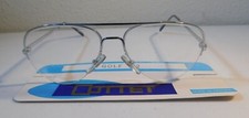 Vintage COTTET Golf Pilot Semi Rimless Silver 52 Eyeglass Frame NOS L4