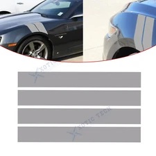 4X Fender Hash Stripe Decal Sticker Gray Decoration Auto Bumper Body Stickers
