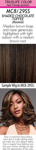 HANNAH Wig by KIM KIMBLE, ALL COLORS Textured Tru2Life Fiber, Mono Top +Lace NEW - Picture 12 of 21