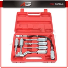 7 pcs Replacement Grease Gun Adapter Set Lubing Hose Fitting Tip Assortment