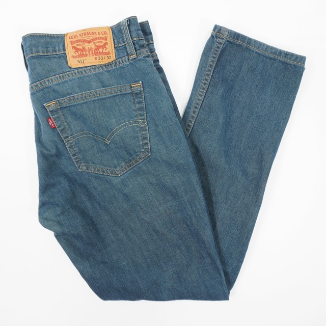Levi's Mens 511 Slim Fit Stretch Jeans - Rinsed Playa 26x30 30 Regular for  sale online | eBay