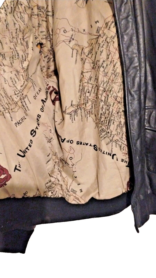 Vintage Aviator A-2 Leather Flight Jacket – Iconic Military Style - Image 4 of 4