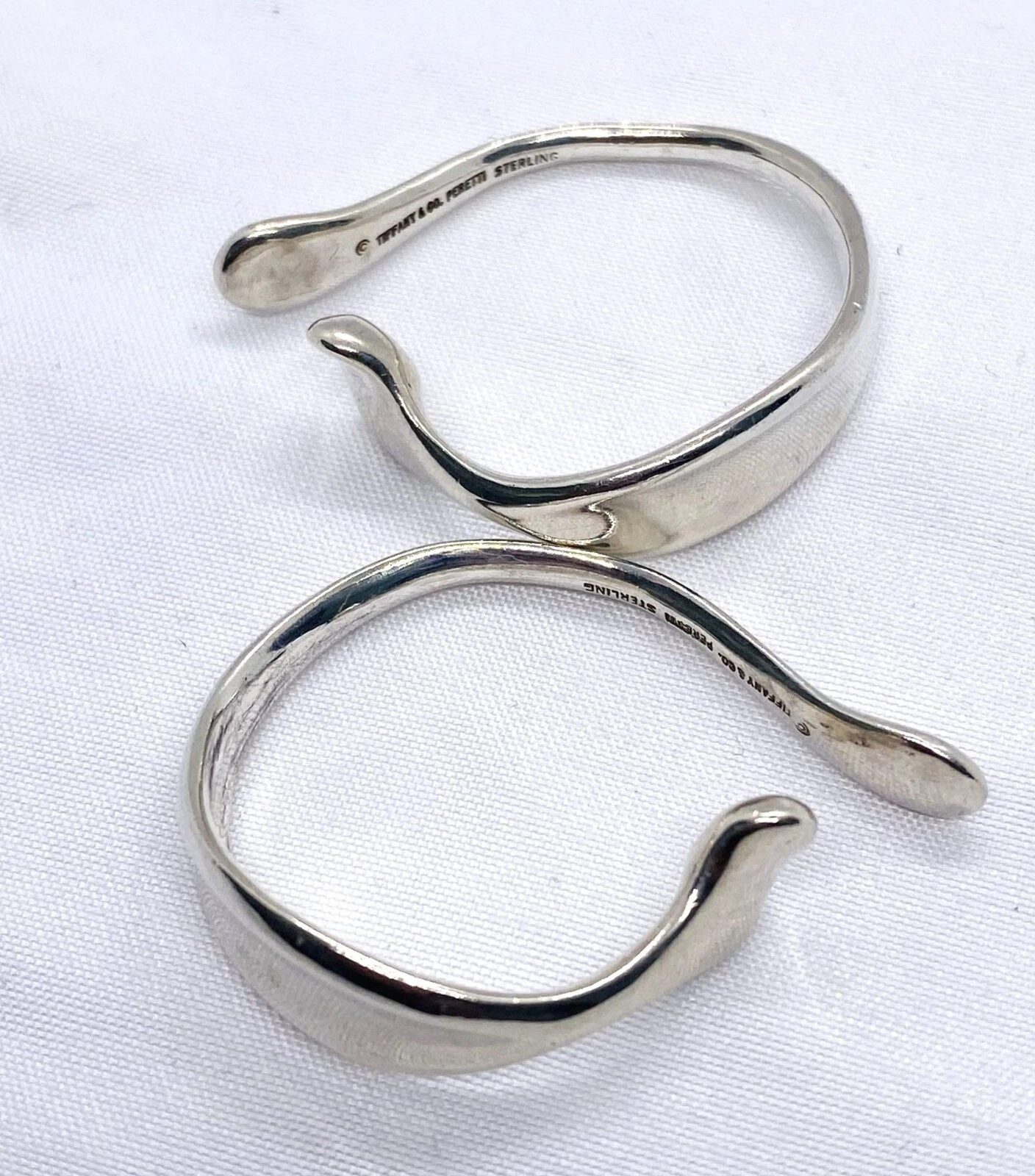 Tiffany & Co Sterling Silver 925 Elsa Peretti Ear Cuff Earrings