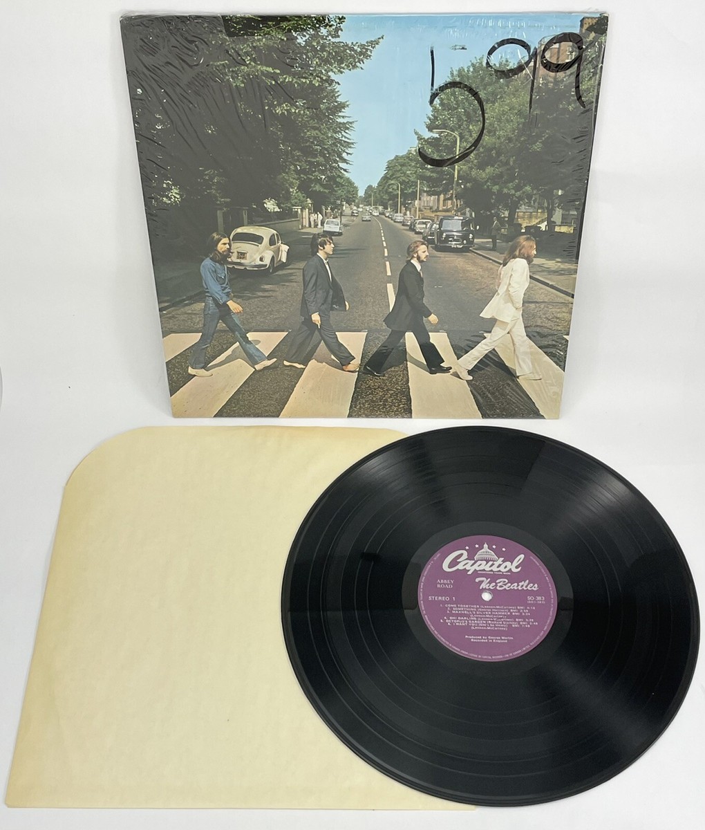 THE BEATLES ABBEY ROAD 1980 Canadian LP Vinyl EX+ Record NM Audio