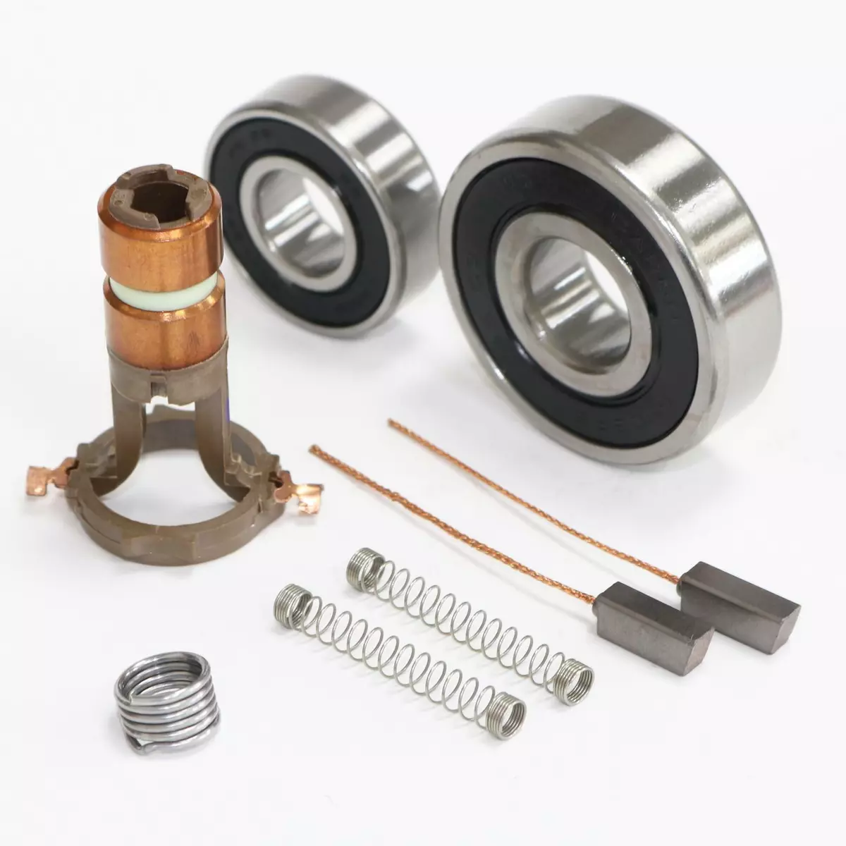 Valeo Alternator Slip Ring 2 Brushes 2 Bearings Solder Repair Kit For  Renault