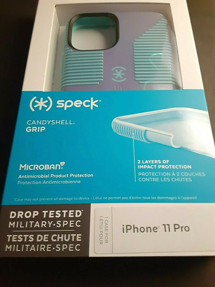 Apple iPhone 11 Pro Speck Candyshell Grip Case (Purple & Blue) - Image 2 of 4