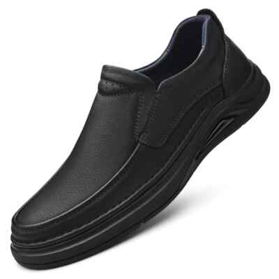 Handmade Male Loafers Leather Comfort Driving Shoes Slip on Light Casual Shoes