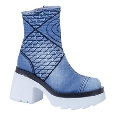 Denim Boots Shoes, Handmade Women's Sports Boots/Birthday Gift