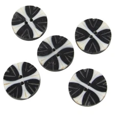 5 Pieces Real Horn Buttons Set, Blazers Suits Coats Natural Horn Blazer Buttons