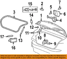 CHRYSLER OEM 07-13 200 Trunk Lid Lid Components-Support Cylinder 5074535AC