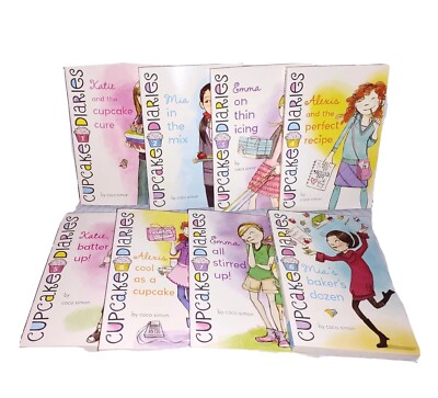 Lot of 8 CUPCAKE DIARIES Paperback Chapter Books #1 - 8 By Coco Simon