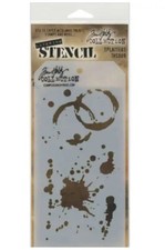 Tim Holtz Layered Stencil 4.125"X8.5" Splatters
