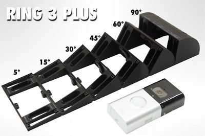 Angle Mount Bracket Holder Wedge for Ring 3 Plus Doorbell 15° / 30° / 45° / 90°