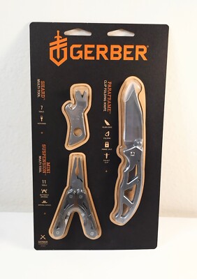 Gerber Paraframe Knife, Shard and Multi-Tool 3 pc Combo Pack