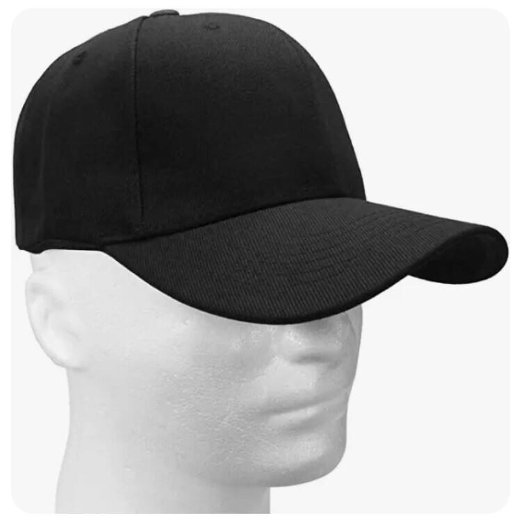 Baseball Cap for Men & Women Plain Solid Cotton Hat-image