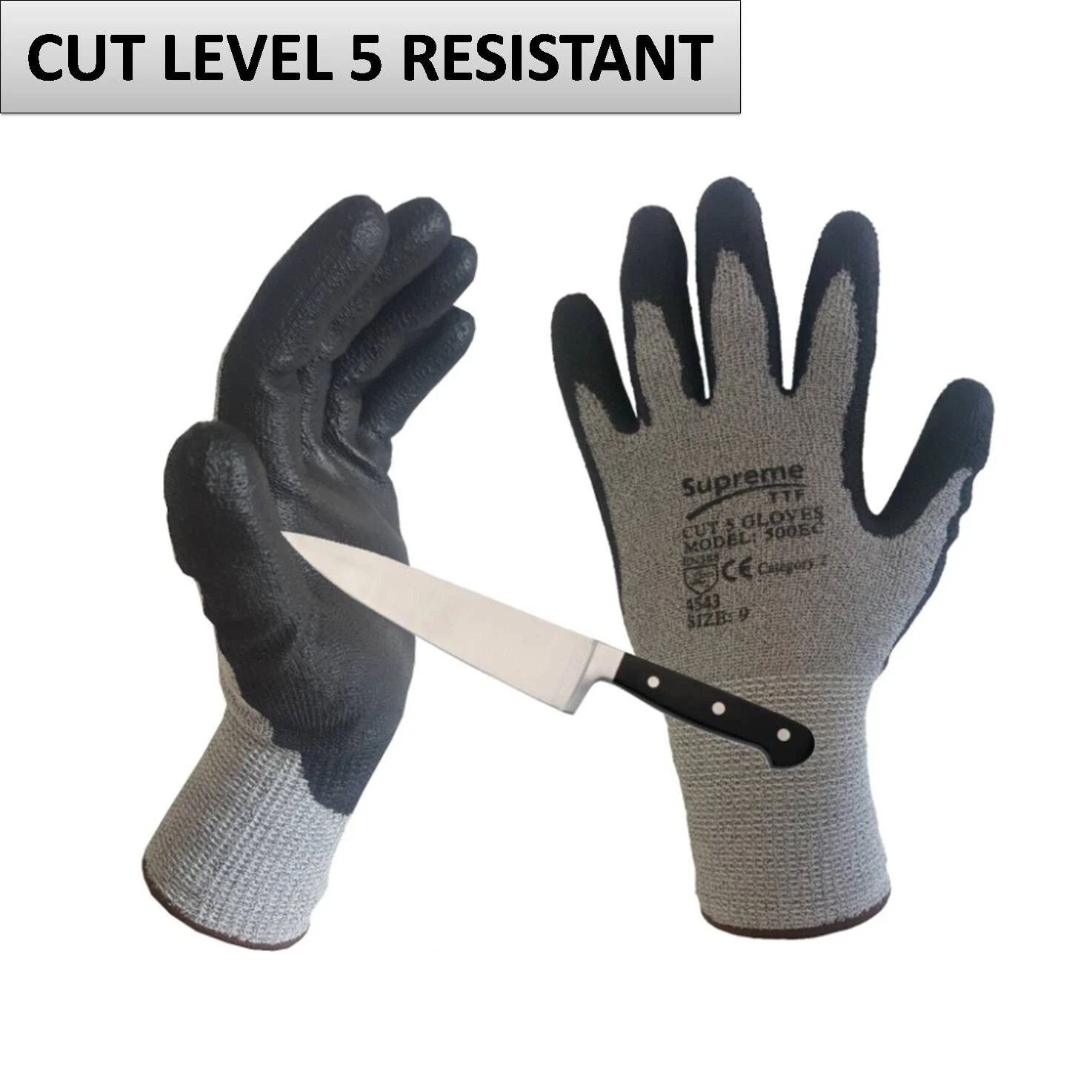Niveau de résistance anti coupure Grip   5 gants de travail épines sécurité protection des mains