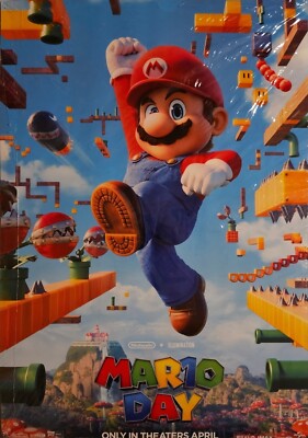 ORIGINAL SUPER MARIO BROTHERS MOVIE MAR10 DAY   2-Sided 13.5 x 19.5'' Poster