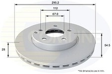 Coated Brake Disc Front Axle To Fit Mercedes-Benz E-Class 02->09