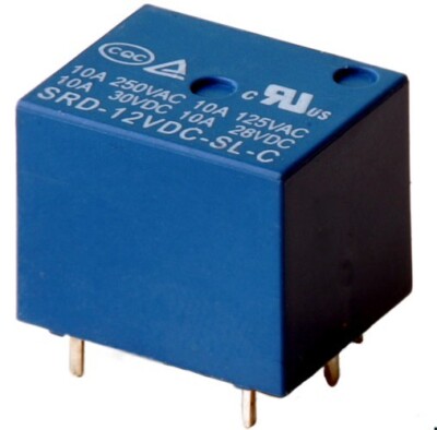 Relais Spule: 12V/ DC, COC: SRD-12VDC-SL-C, 1 Wechsler, 250VAC/10Amp