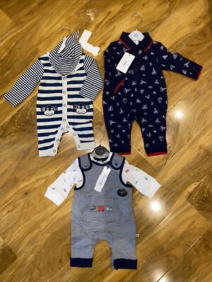 BNWT BABY BOY 0-3 MONTHS/NEWBORN LOLA MAVERICK, MAINE, JASPER CONRAN BUNDLE