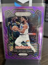 Karl-Anthony Towns 2023-24 Panini Prizm Monopoly #53 Purple Wave Prizm