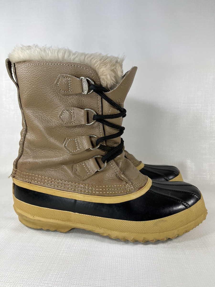 Women’s Sorel Brown Faux-Fur Winter Lace-Up Boots Sorel Women main image 4