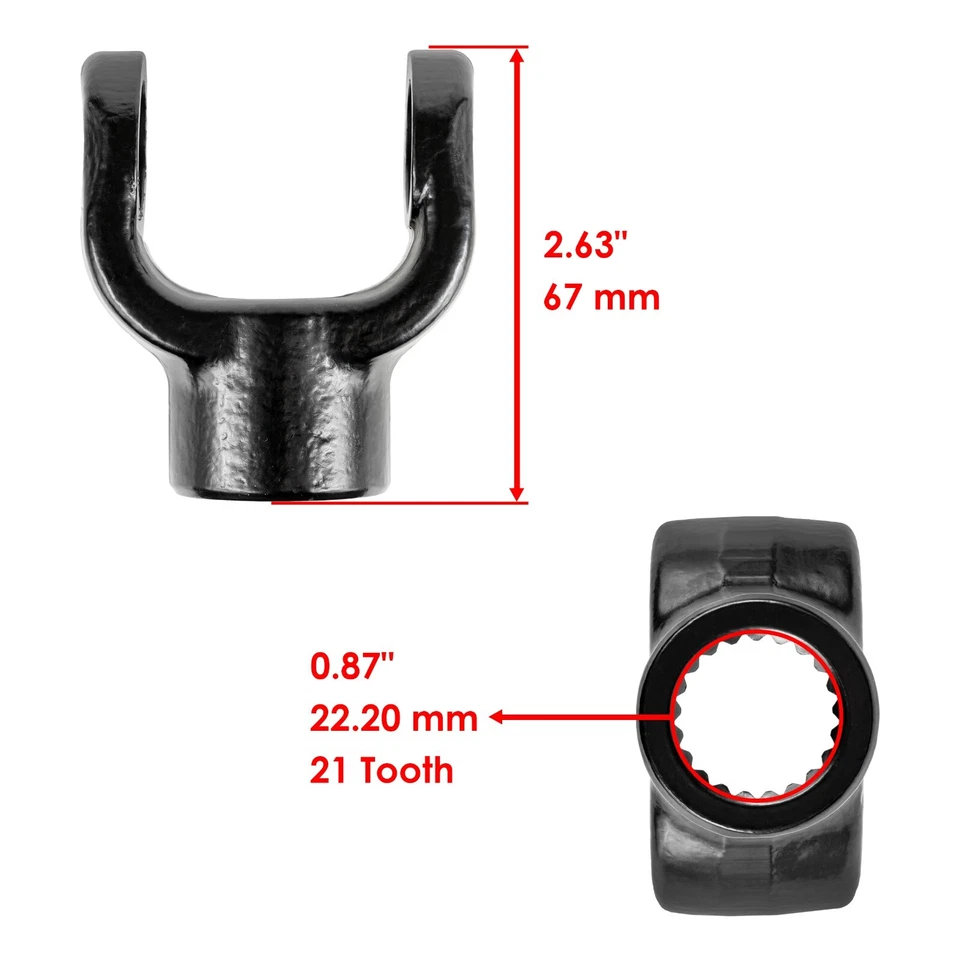Yugo de eje de transmisión de hélice delantero para Yamaha Kodiak 400 4X4 YFM400 1993 1994 1995-1998 Foto 2 de 4