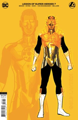 LEGION OF SUPER HEROES #7 - 1:25 Sook Gold Lantern Card Stock