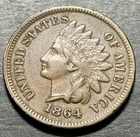 1864-L Indian Head Cent Choice Premium High Grade Coin Low Mintage Key Date f672
