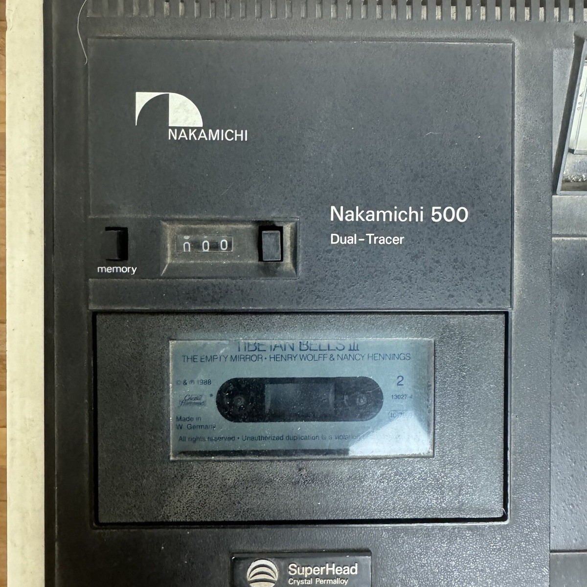 Vintage 1970s Nakamichi 500 Dual Tracer Cassette Deck Powers Vintage 1970s Nakamichi 500 Dual Tracer Cassette Deck Powers