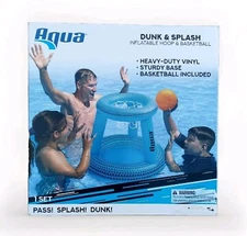 Aqua Splash N Hoop Basketball & Ball Inflatable Hoop & Basketball Included 🆕