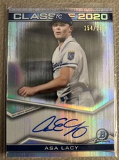 Bowman Chrome DRAFT Class of 2020 Asa Lacy KC ROYALS SP /250 RC. Rookie