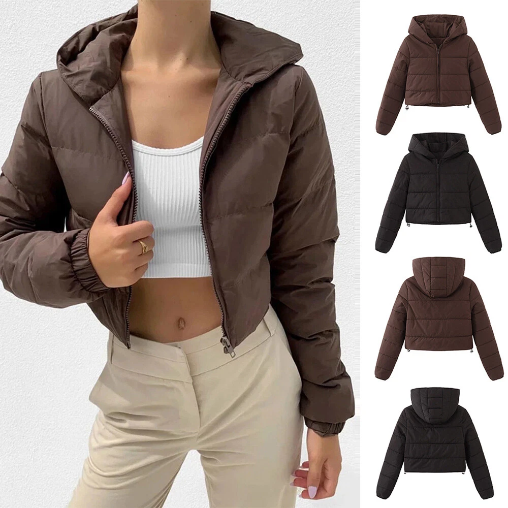 Short puffer hotsell jacket women's