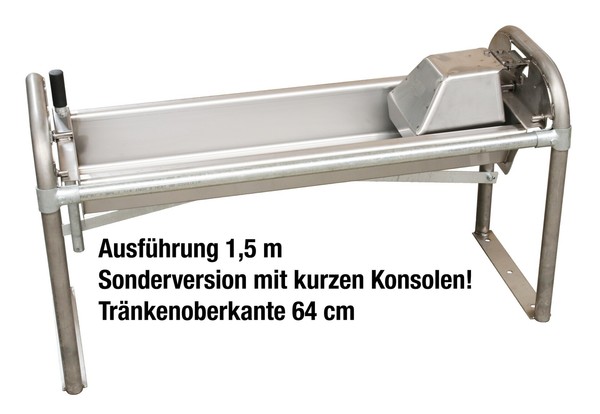 Suevia Flach-Schwenktrog 2,5M Edelstahl-B.K. 64Cm - 130.8579-image