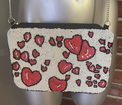 Circus Sam Edelman beaded sequinheart Purse - Picture 2 of 4