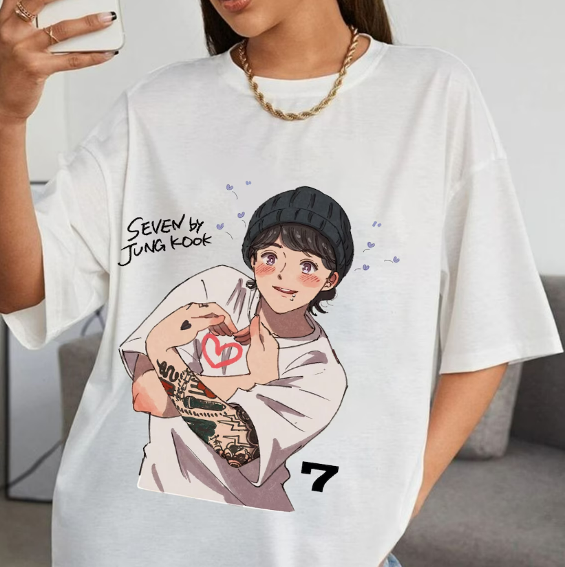 Seven By Jungkook Shirt, Jungkook Vintage Style Shirt, Gift For